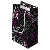 乳がん認識度ワードクラウドID261 スモールペーパーバッグ (裏面アングル)