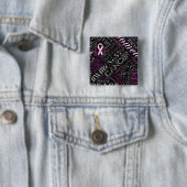 乳がん認識度ワードクラウドID261 缶バッジ (インサイチュ)