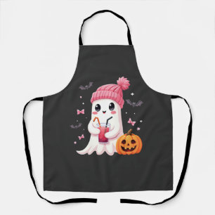 乳がん認識度不気味幽霊ハロウィーン エプロン