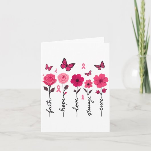 乳がん認識度信仰ホープ愛の強さC カード (正面)