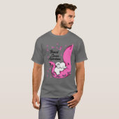 乳がん認識度信仰希望ラブピンクと戦う Tシャツ (正面フル)