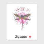 乳がん認識度先住民トンフライ信仰ホップ シール (シート)