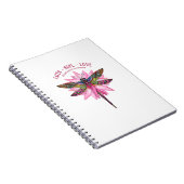 乳がん認識度先住民トンフライ信仰ホップ ノートブック (右側)