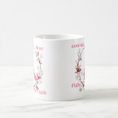 乳がん認識度勇気付けられるマグカップ コーヒーマグカップ (中央)