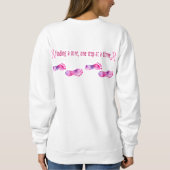 乳がん認識度及び予防 スウェットシャツ (裏面)