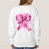 乳がん認識度及び予防 スウェットシャツ (裏面)