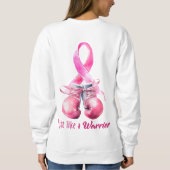 乳がん認識度及び予防 スウェットシャツ (裏面)