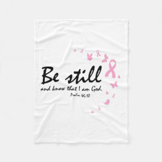 乳がん認識度宗教的クリスチャンの贈り物 フリースブランケット