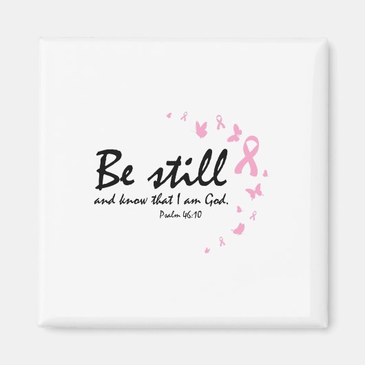 乳がん認識度宗教的クリスチャンの贈り物 マグネット (正面)