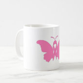 乳がん認識度帯マグカップ コーヒーマグカップ (正面左)