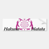 乳がん認識度帯 バンパーステッカー (正面)