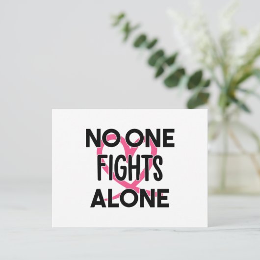 乳がん認識度帯 ポストカード (スタンド正面)