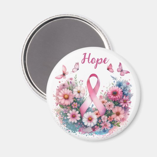 乳がん認識度帯 マグネット (正面/裏面)