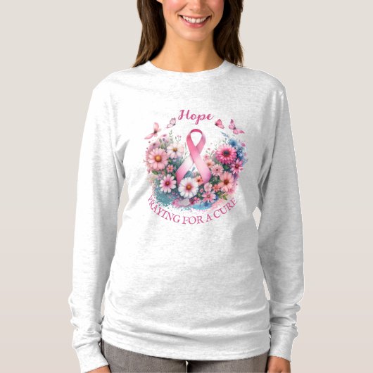 乳がん認識度帯 Tシャツ (正面)