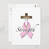 乳がん認識度強度 ポストカード (正面/裏面)