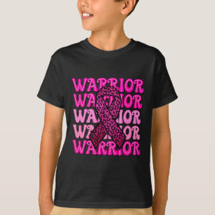 乳がん認識度戦士ピンクリボンピンク Tシャツ