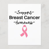 乳がん認識度支援ピンクリボン チラシ (裏面)