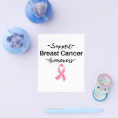 乳がん認識度支援ピンクリボン チラシ (シングル)