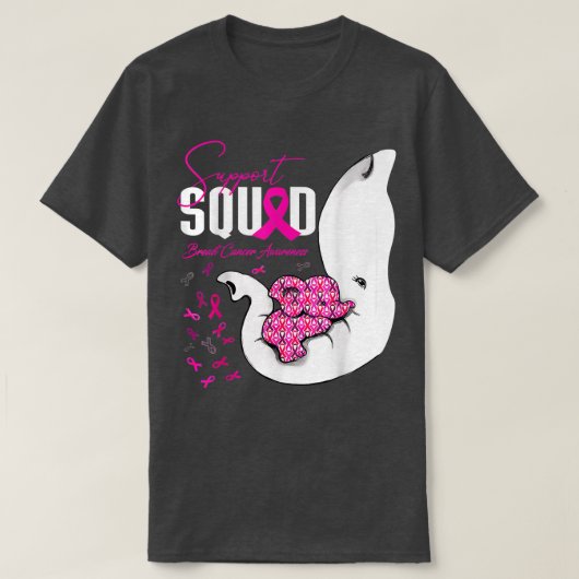 乳がん認識度支援隊ゾウ31 Tシャツ (デザイン正面)