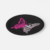 乳がん認識度最高の ペーパープレート (アングル)