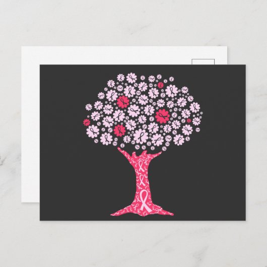 乳がん認識度木 シーズンポストカード (正面/裏面)