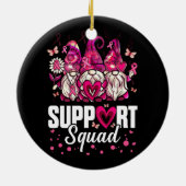 乳がん認識度格言支援分隊ピンク セラミックオーナメント (裏面)