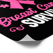 乳がん認識度破壊不可能な乳がん ポスター (角)