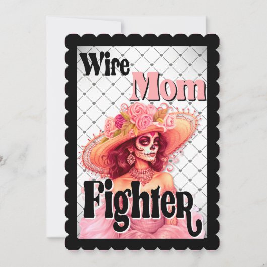 乳がん認識度糖スカル サンキューカード (正面)