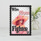 乳がん認識度糖スカル サンキューカード (スタンド正面)