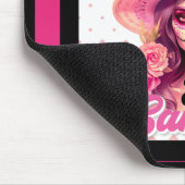 乳がん認識度糖スカル マウスパッド (コーナー)