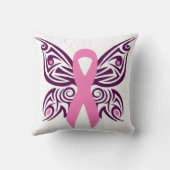 乳がん認識度蝶 クッション (裏面)