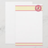 乳がん認識度静止カスタマイズ-  便箋 (正面/裏面)