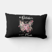 乳がん認識度10月We衣服ピンクブ ランバークッション (裏面)