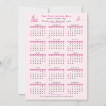 乳がん認識度15ヶ月リボンカレンダー