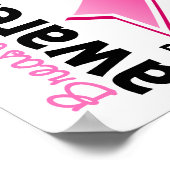 乳がん認識度5 ポスター (角)