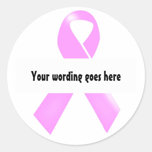 乳がん認識度 |カスタマイズ ラウンドシール (正面)