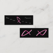 乳がん認識度 スキニー名刺 (正面/裏面)