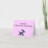 乳がん認識度/タフcookieノートカード カード (裏面)