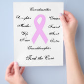 乳がん認識度 チラシ (手)