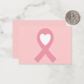乳がん認識度 ノートカード (正面/裏面インサイチュ)