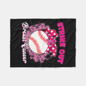 乳がん認識度 フリースブランケット (正面(横))