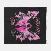 乳がん認識度 フリースブランケット (正面(横))