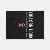 乳がん認識度 フリースブランケット (正面(横))