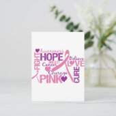 乳がん認識度 ポストカード (スタンド正面)