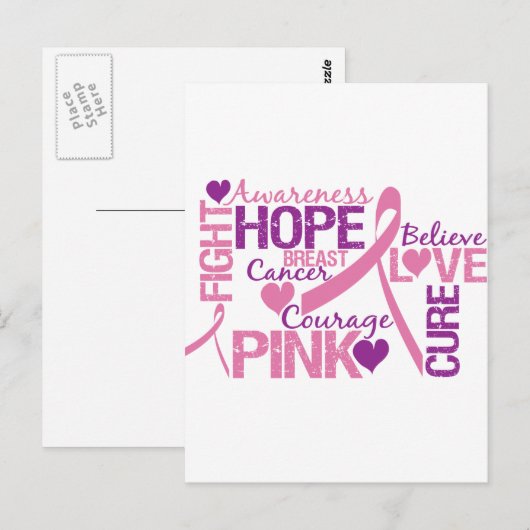 乳がん認識度 ポストカード (正面/裏面)