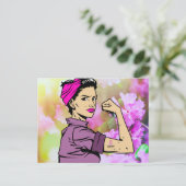 乳がん認識度  ポストカード (スタンド正面)