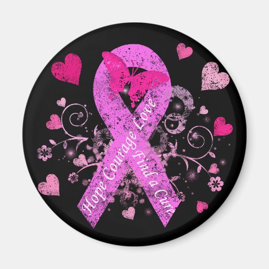 乳がん認識度 マグネット (正面)