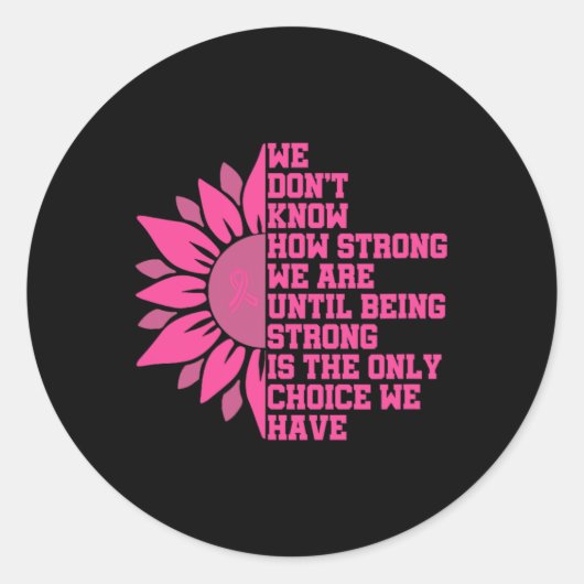 乳がん認識度 ラウンドシール (正面)