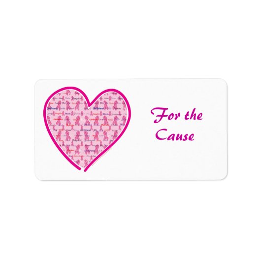 乳がん認識度 ラベル (正面)