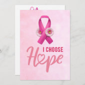 乳がん認識度 招待状 (正面/裏面)